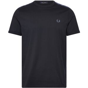 Fred Perry Contrast Tape Ringer Tee S Black S Fred Perry Contrast Tape Ringer Tee S Black S