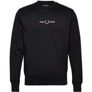 Fred Perry Embroidered Sweatshirt M Black M Fred Perry Embroidered Sweatshirt M Black M