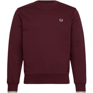 Fred Perry Crew Neck Sweatshirt S Burgundy S Fred Perry Crew Neck Sweatshirt S Burgundy S