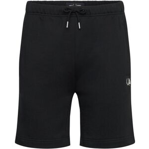Fred Perry Tipped Sweat Short S Black S Fred Perry Tipped Sweat Short S Black S