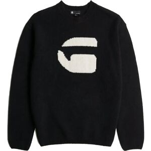 G-Star G Logo Relaxed R Knit XL Black XL G-Star G Logo Relaxed R Knit XL Black XL