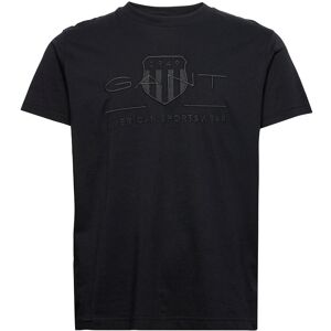 Gant Reg Tonal Shield Ss T-Shirt M Black M Gant Reg Tonal Shield Ss T-Shirt M Black M