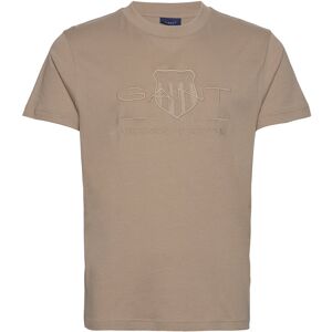 Gant Reg Tonal Shield Ss T-Shirt L Beige L Gant Reg Tonal Shield Ss T-Shirt L Beige L