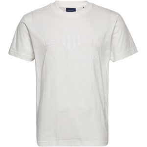 Gant Reg Tonal Shield Ss T-Shirt XXXL White XXXL Gant Reg Tonal Shield Ss T-Shirt XXXL White XXXL