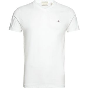 Gant Slim Shield V-Neck T-Shirt XXXL White XXXL Gant Slim Shield V-Neck T-Shirt XXXL White XXXL