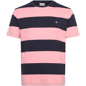 Gant Bar Stripe Ss T-Shirt M Pink M Gant Bar Stripe Ss T-Shirt M Pink M