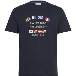 Gant Graphic Ss T-Shirt M Navy M Gant Graphic Ss T-Shirt M Navy M