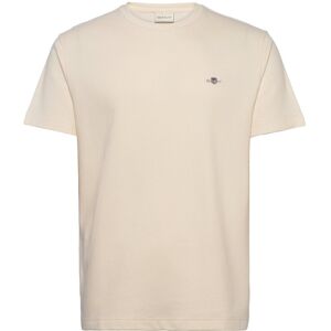 Gant Texture Ss T-Shirt XXL Cream XXL Gant Texture Ss T-Shirt XXL Cream XXL