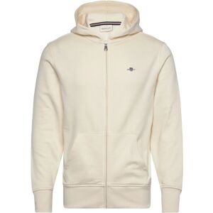 Gant Shield Logo Zip Hoodie L Cream L Gant Shield Logo Zip Hoodie L Cream L