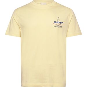 Gant Graphic Ss Tshirt XXXL Yellow XXXL Gant Graphic Ss Tshirt XXXL Yellow XXXL