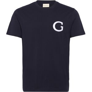 Gant G Badge Ss Tshirt M Navy M Gant G Badge Ss Tshirt M Navy M