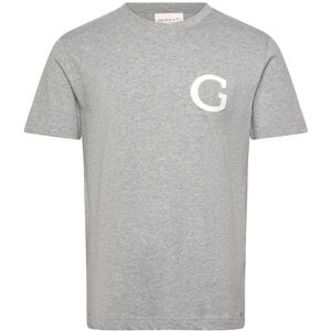 Gant G Badge Ss Tshirt XXXL Grey XXXL Gant G Badge Ss Tshirt XXXL Grey XXXL