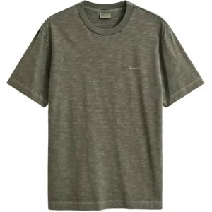 Gant Washed Slub Ss Tshirt XL Khaki XL Gant Washed Slub Ss Tshirt XL Khaki XL