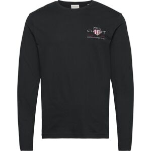 Gant Reg Medium Archive Shield Ls T XXL Black XXL Gant Reg Medium Archive Shield Ls T XXL Black XXL