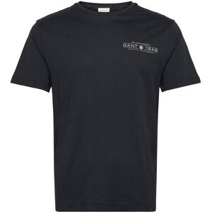 Gant Printed Graphic Ss T-Shirt M Black M Gant Printed Graphic Ss T-Shirt M Black M
