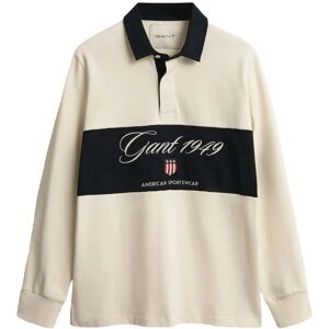 Gant Blocked Heavy Rugger XL Cream XL Gant Blocked Heavy Rugger XL Cream XL
