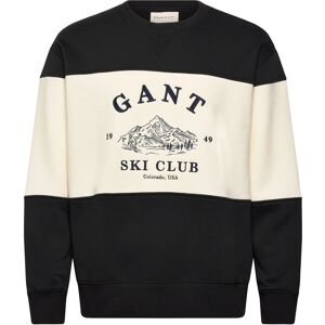Gant Blocked Embroidered Sweat L Black L Gant Blocked Embroidered Sweat L Black L