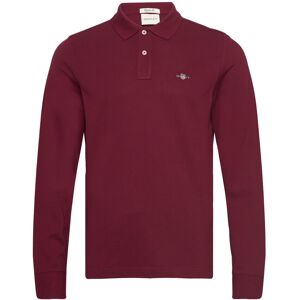 Gant Long Sleeve Polo Shirt S Burgundy S Gant Long Sleeve Polo Shirt S Burgundy S