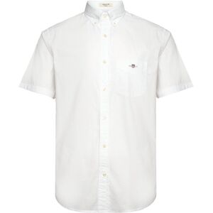 Gant Reg Classic Poplin Ss Shirt M White M Gant Reg Classic Poplin Ss Shirt M White M