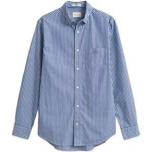 Gant Reg Classic Poplin Stripe Shirt M Blue M Gant Reg Classic Poplin Stripe Shirt M Blue M