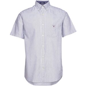 Gant Reg Oxf Stripe O.shield Ss Shirt M Blue M Gant Reg Oxf Stripe O.shield Ss Shirt M Blue M