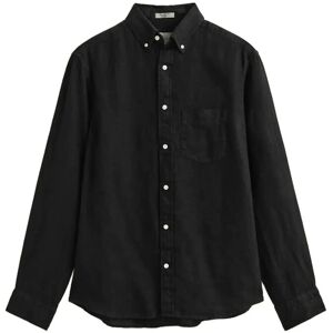 Gant Reg Gmnt Dyed Linen Shirt M Black M Gant Reg Gmnt Dyed Linen Shirt M Black M