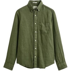 Gant Reg Gmnt Dyed Linen Shirt XXL Khaki XXL Gant Reg Gmnt Dyed Linen Shirt XXL Khaki XXL