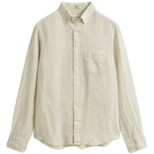 Gant Reg Gmnt Dyed Linen Shirt XXXL Beige XXXL Gant Reg Gmnt Dyed Linen Shirt XXXL Beige XXXL