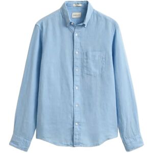 Gant Reg Gmnt Dyed Linen Shirt M Blue M Gant Reg Gmnt Dyed Linen Shirt M Blue M
