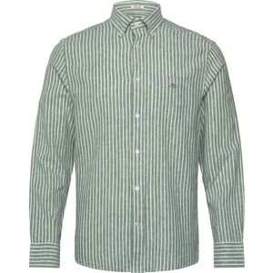 Gant Reg Cotton Linen Stripe Shirt XXL Green XXL Gant Reg Cotton Linen Stripe Shirt XXL Green XXL