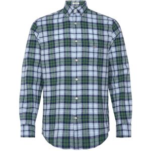 Gant Reg Cotton Linen Check Shirt S Green S Gant Reg Cotton Linen Check Shirt S Green S