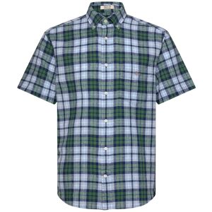Gant Reg Cotton Linen Check Ss Shirt S Green S Gant Reg Cotton Linen Check Ss Shirt S Green S