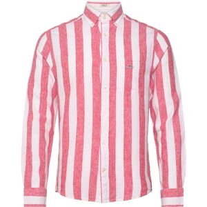 Gant Reg Cotton Linen Bold Stripe Shirt S Red S Gant Reg Cotton Linen Bold Stripe Shirt S Red S