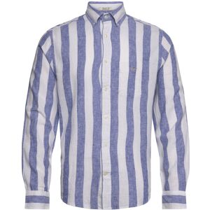 Gant Reg Cotton Linen Bold Stripe Shirt XXXL Blue XXXL Gant Reg Cotton Linen Bold Stripe Shirt XXXL Blue XXXL