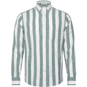 Gant Reg Cotton Linen Bold Stripe Shirt XXL Green XXL Gant Reg Cotton Linen Bold Stripe Shirt XXL Green XXL