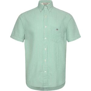Gant Reg Seersucker Stripe Ss Shirt M Green M Gant Reg Seersucker Stripe Ss Shirt M Green M