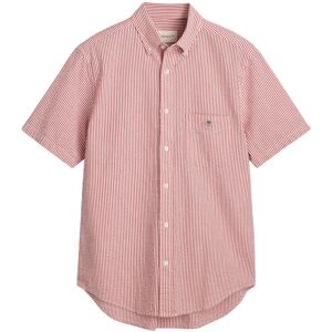 Gant Reg Seersucker Stripe Ss Shirt L Red L Gant Reg Seersucker Stripe Ss Shirt L Red L