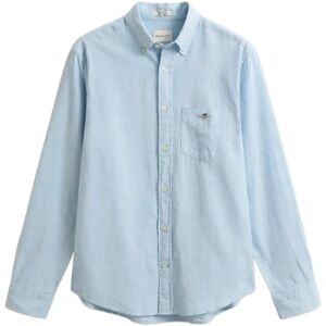 Gant Reg Cotton Linen Shirt M Blue M Gant Reg Cotton Linen Shirt M Blue M