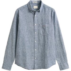 Gant Reg Cotton Linen Shirt XL Blue XL Gant Reg Cotton Linen Shirt XL Blue XL
