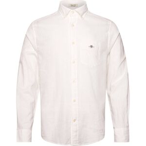 Gant Reg Cotton Linen Shirt S White S Gant Reg Cotton Linen Shirt S White S