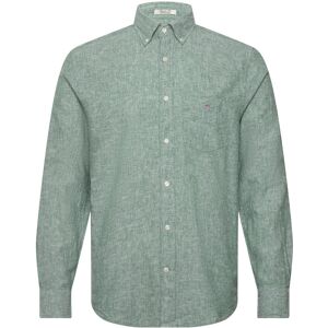Gant Reg Cotton Linen Shirt S Green S Gant Reg Cotton Linen Shirt S Green S