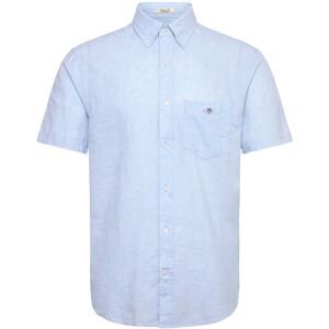 Gant Reg Cotton Linen Ss Shirt M Blue M Gant Reg Cotton Linen Ss Shirt M Blue M