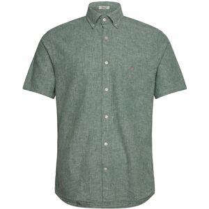 Gant Reg Cotton Linen Ss Shirt M Green M Gant Reg Cotton Linen Ss Shirt M Green M