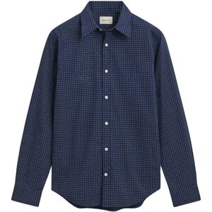 Gant Reg Micro Print Shirt M Navy M Gant Reg Micro Print Shirt M Navy M