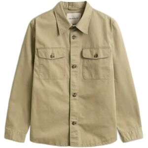 Gant Reg Cotton Twill Overshirt L Beige L Gant Reg Cotton Twill Overshirt L Beige L