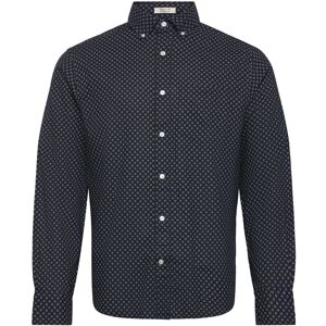 Gant Reg Cotton Linen Print Shirt S Navy S Gant Reg Cotton Linen Print Shirt S Navy S