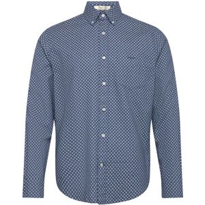 Gant Reg Cotton Linen Print Shirt M Blue M Gant Reg Cotton Linen Print Shirt M Blue M
