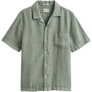 Gant Reg Gmnt Dyed Linen Ss Camp Shirt XXXL Green XXXL Gant Reg Gmnt Dyed Linen Ss Camp Shirt XXXL Green XXXL