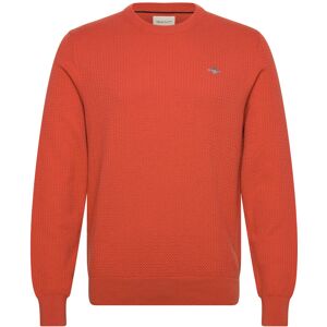 Gant Textured Cotton C-Neck XL Orange XL Gant Textured Cotton C-Neck XL Orange XL