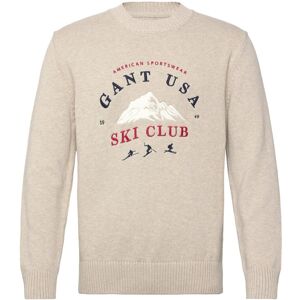 Gant Embroidered Graphic C-Neck XL Beige XL Gant Embroidered Graphic C-Neck XL Beige XL